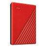 HDD extern WD 2 TB, My Passport, 2.5 inch, USB 3.2, rosu, "WDBYVG0020BRD-WESN" (timbru verde 0.8 lei)