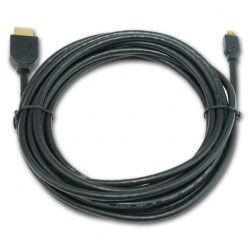 CABLU video GEMBIRD, adaptor HDMI (T) la Micro-HDMI (T), 3m, conectori auriti, negru, "CC-HDMID-10" (timbru verde 0.18 lei)