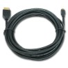 CABLU video GEMBIRD, adaptor HDMI (T) la Micro-HDMI (T), 3m, conectori auriti, negru, "CC-HDMID-10" (timbru verde 0.18 lei)