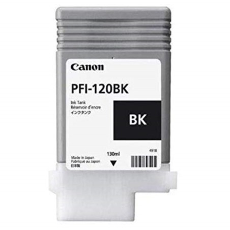 Cartus Cerneala Original Canon Black, PFI-120BK, pentru IPF TM-200|TM-205|TM-300|TM-305, 130ml, (timbru verde 0.15 lei),NOPP, "2