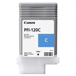 Cartus Cerneala Original Canon Cyan, PFI-120C, pentru IPF TM-200|TM-205|TM-300|TM-305, 130ml, (timbru verde 0.15 lei),NOPP, "288