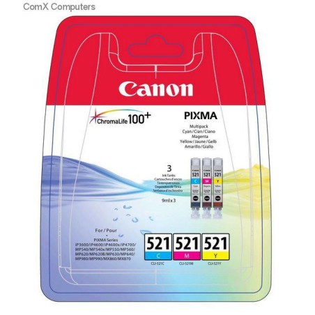 Combo-Pack Original Canon , CLI-521MULTI, pentru Pixma iP3600|iP4600|MP540|MP620, , (timbru verde 0.15 lei), "2934B010AA"