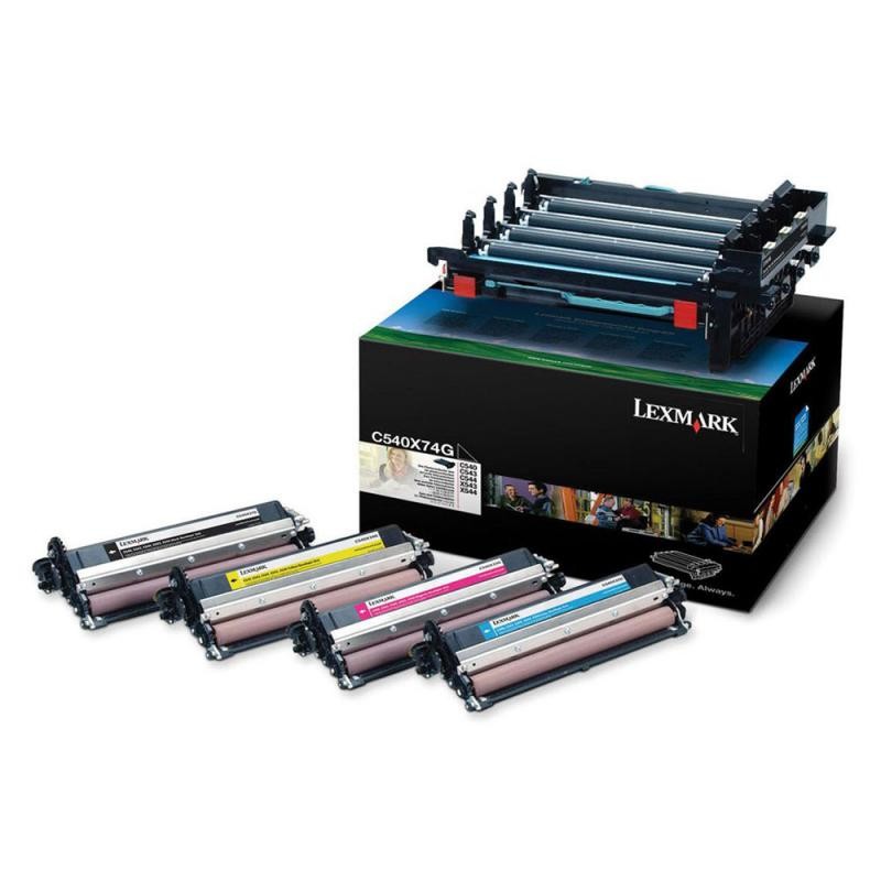 Drum Unit Original Lexmark Black, C540X74G, pentru C540|C543|C544|C546|X543|X544|X546|X548|XS544|XS548, 30K, (timbru verde 0.8 l