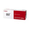 Toner Original Canon Black, CRG-051, pentru LBP 162|MF 264|267|269, 1.7K, (timbru verde 1.2 lei) , "2168C002AA"