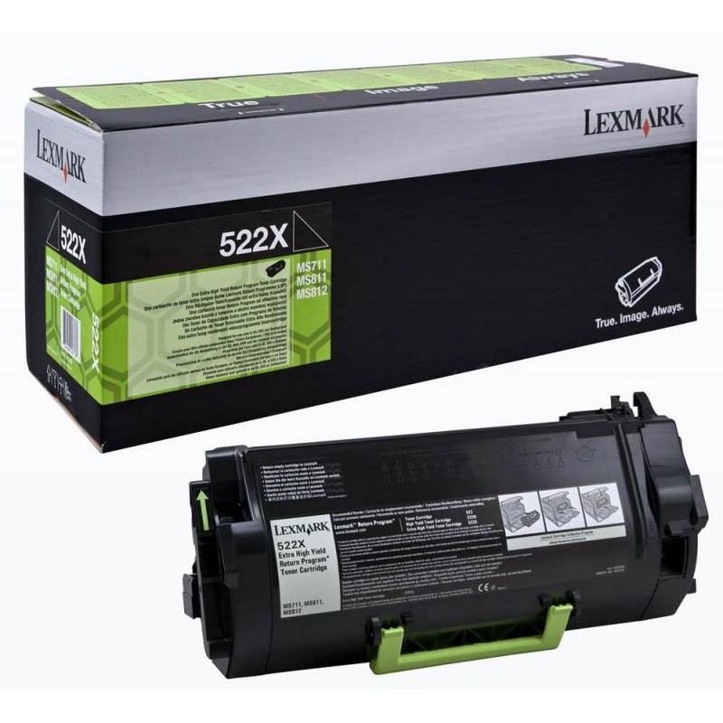 Toner Original Lexmark Black, 52D2X0E, pentru MS811|MS812, 45K, (timbru verde 1.2 lei) , "52D2X0E"