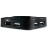 HUB extern D-LINK, porturi USB: USB 2.0 x 4, conectare prin USB 2.0, alimentare retea 220 V, negru, "DUB-H4" (timbru verde 0.8 l