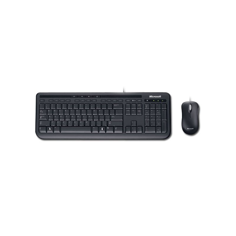 Kit TASTATURA si Mouse Microsoft, "Desktop 600", cu fir, 108 taste format standard, mouse 800dpi, 3/1 butoane, negru, "APB-00013