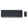 Kit TASTATURA si Mouse Microsoft, "Desktop 600", cu fir, 108 taste format standard, mouse 800dpi, 3/1 butoane, negru, "APB-00013
