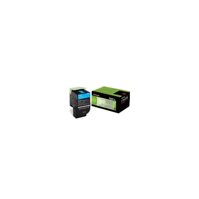 Toner Original Lexmark Cyan, 70C20CE, pentru CS510|CS410|CS310, 1K, (timbru verde 1.2 lei) , "70C20CE"