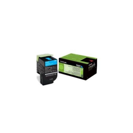 Toner Original Lexmark Cyan, 70C20CE, pentru CS510|CS410|CS310, 1K, (timbru verde 1.2 lei) , "70C20CE"