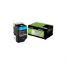 Toner Original Lexmark Cyan, 80C2HCE, pentru CX410|CX510, 3K, (timbru verde 1.2 lei) , "80C2HCE"