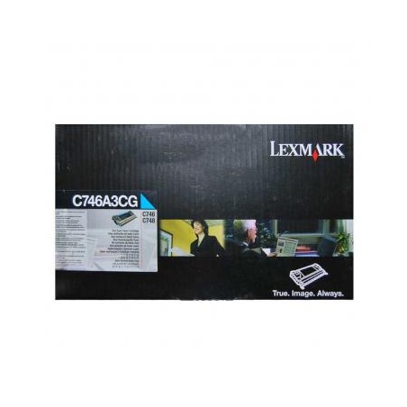 Toner Original Lexmark Cyan, C746A3CG, pentru C746|C748, 7K, (timbru verde 1.2 lei) , "C746A3CG"