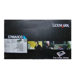 Toner Original Lexmark Cyan, C746A3CG, pentru C746|C748, 7K, (timbru verde 1.2 lei) , "C746A3CG"
