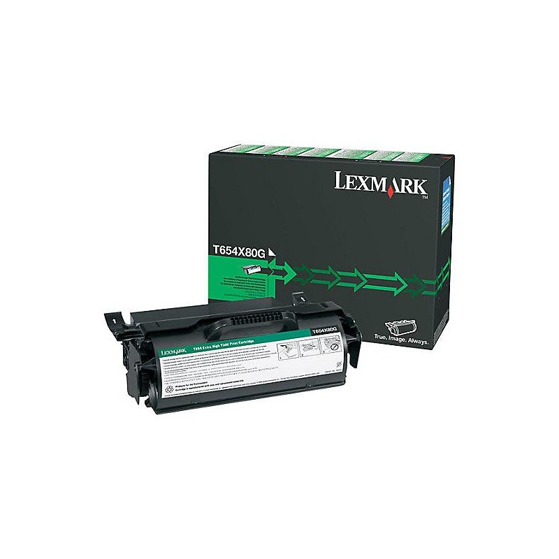 Toner Original Lexmark Black, T654X80G, pentru T654|T656, 36K, (timbru verde 1.2 lei) , "T654X80G"