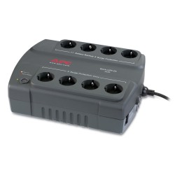 UPS APC, "Back-UPS ES", offline cu sinusoida simulata, brick, 400VA/240W, Schuko x 8, LED, back-up 11 - 20 min., "BE400-GR", (WB