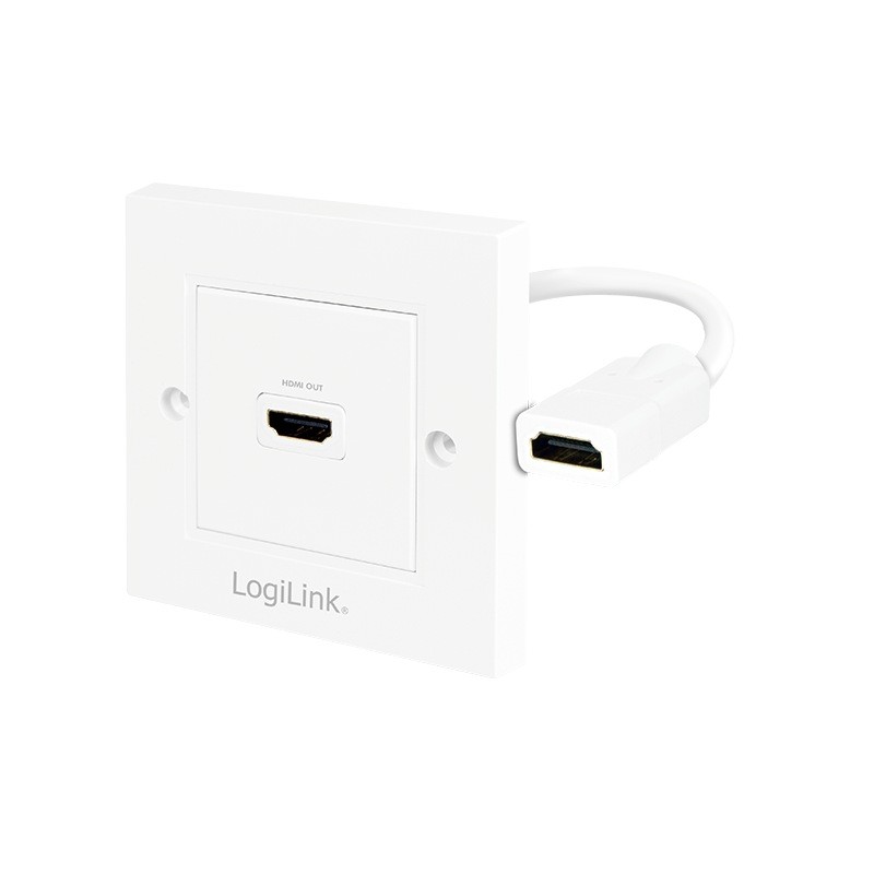 PRIZA video LOGILINK, HDMI (M) la HDMI (M), 4K UHD (3840x2160) la 30Hz, "AH0014" (timbru verde 0.18 lei)