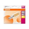 BEC LED Osram, soclu E14, putere 4W, forma cilindric, lumina alb calda, alimentare 220 - 240 V, "000004058075133501" (timbru ver