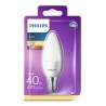BEC LED Philips, soclu E14, putere 5.5W, forma lumanare, lumina alb calda, alimentare 220 - 240 V, "000008718696474983" (timbru 
