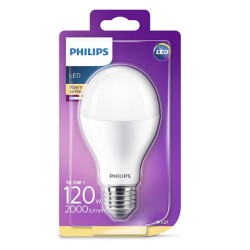 BEC LED Philips, soclu E27, putere 17W, forma clasic, lumina alb calda, alimentare 220 - 240 V, "000008718696701614" (timbru ver