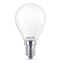 BEC LED Philips, soclu E14, putere 4.3W, forma clasic, lumina alb calda, alimentare 220 - 240 V, "000008718696706299" (timbru ve