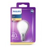 BEC LED Philips, soclu E14, putere 4.3W, forma clasic, lumina alb calda, alimentare 220 - 240 V, "000008718696706299" (timbru ve