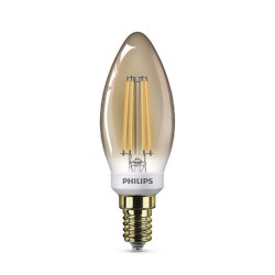 BEC LED Philips, soclu E14, putere 5W, forma lumanare, lumina alb calda, alimentare 220 - 240 V, "000008718696750742" (timbru ve