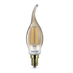 BEC LED Philips, soclu E14, putere 5W, forma flacara, lumina alb calda, alimentare 220 - 240 V, "000008718696750780" (timbru ver