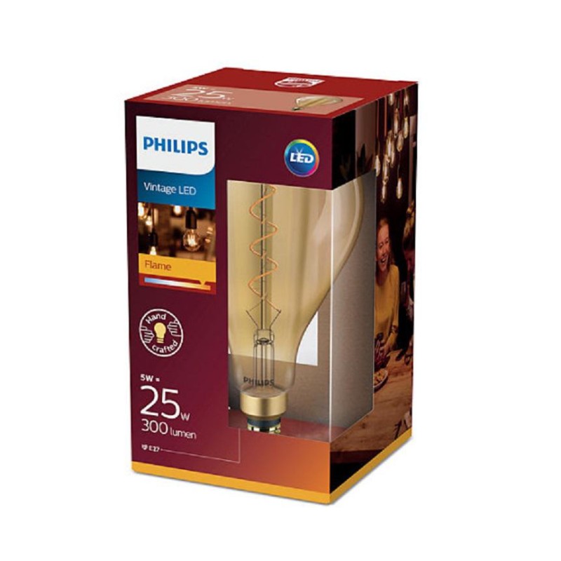 BEC LED Philips, soclu E27, putere 5W, forma clasic, lumina alb calda, alimentare 220 - 240 V, "000008718696768068" (timbru verd
