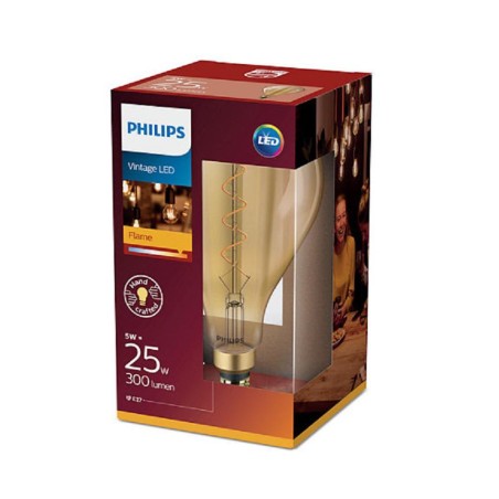 BEC LED Philips, soclu E27, putere 5W, forma clasic, lumina alb calda, alimentare 220 - 240 V, "000008718696768068" (timbru verd