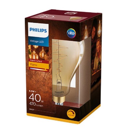 BEC LED Philips, soclu E27, putere 6.5W, forma clasic, lumina alb calda, alimentare 220 - 240 V, "000008718696803493" (timbru ve