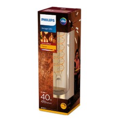 BEC LED Philips, soclu E27, putere 6.5W, forma cilindric, lumina alb calda, alimentare 220 - 240 V, "000008718696803516" (timbru