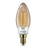 BEC LED Philips, soclu E14, putere 5W, forma lumanare, lumina alb calda, alimentare 220 - 240 V, "000008718696814093" (timbru ve