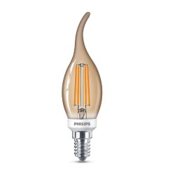 BEC LED Philips, soclu E14, putere 5W, forma flacara, lumina alb calda, alimentare 220 - 240 V, "000008718696814130" (timbru ver