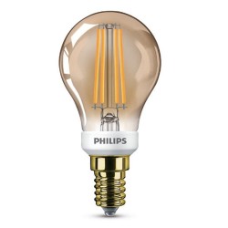 BEC LED Philips, soclu E14, putere 5W, forma clasic, lumina alb calda, alimentare 220 - 240 V, "000008718696814154" (timbru verd