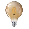 BEC LED Philips, soclu E27, putere 4W, forma sferic, lumina alb calda, alimentare 220 - 240 V, "000008718699673604" (timbru verd