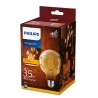 BEC LED Philips, soclu E27, putere 4W, forma sferic, lumina alb calda, alimentare 220 - 240 V, "000008718699673604" (timbru verd