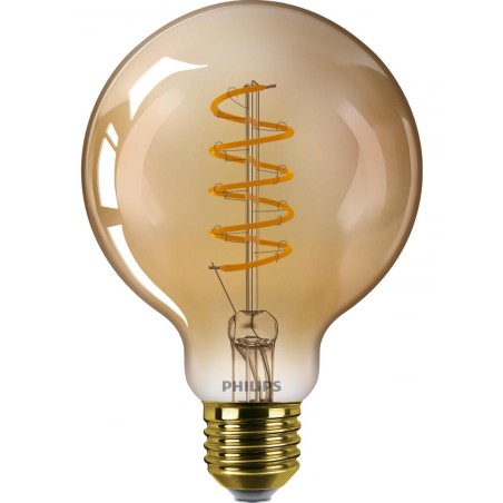 BEC LED Philips, soclu E27, putere 5.5W, forma sferic, lumina alb calda, alimentare 220 - 240 V, "000008718699676070" (timbru ve