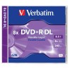 DVD+R VERBATIM  8.5GB, 240min, viteza 8x, Double Layer, 5Pack, Jewel Case, "Matt Silver" "43541"