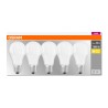SET 5 becuri LED Osram, soclu E27, putere 9W, forma clasic, lumina alb calda, alimentare 220 - 240 V, "000004058075090484" (timb