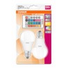 SET 2 becuri LED Osram, soclu E27, putere 9W, forma clasic, lumina multicolora, alimentare 220 - 240 V, "000004058075091733" (ti