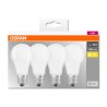 SET 4 becuri LED Osram, soclu E27, putere 11W, forma clasic, lumina alb calda, alimentare 220 - 240 V, "000004058075184992" (tim
