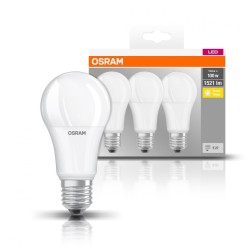 SET 3 becuri LED Osram, soclu E27, putere 13W, forma clasic, lumina alb calda, alimentare 220 - 240 V, "000004058075819412" (tim