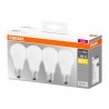 SET 4 becuri LED Osram, soclu E27, putere 8.5W, forma clasic, lumina alb calda, alimentare 220 - 240 V, "000004058075819450" (ti