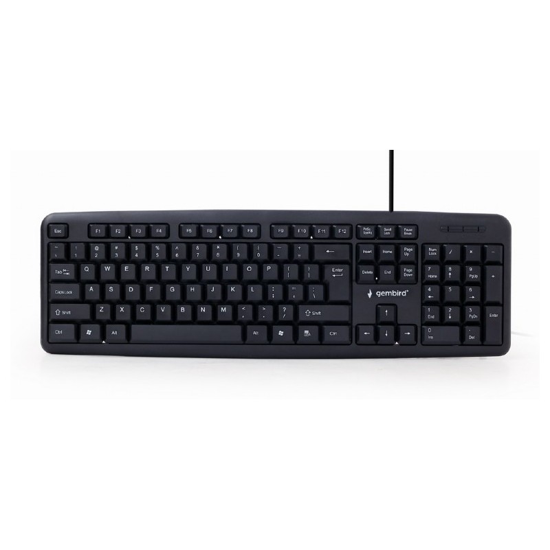 TASTATURA GEMBIRD USB, 104 taste, black, "KB-U-103" 45503580  (timbru verde 0.8 lei)