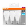 SET 3 becuri LED Osram, soclu E27, putere 14W, forma clasic, lumina alb, alimentare 220 - 240 V, "000004058075819559" (timbru ve