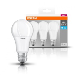 SET 3 becuri LED Osram, soclu E27, putere 14W, forma clasic, lumina alb, alimentare 220 - 240 V, "000004058075819559" (timbru ve