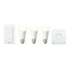 SET 3 KIT smart LED Philips, soclu E27, putere 9W, forma clasic, lumina alb calda, alimentare 220 - 240 V, "000008718696785232" 