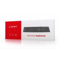 TASTATURA GEMBIRD USB, 104 taste, black, "KB-U-103" 45503580  (timbru verde 0.8 lei)