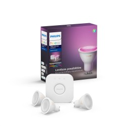 SET 3 KIT smart nespecificat Philips, soclu GU10, putere 0.5W, forma spot, lumina alb, alimentare 220 - 240 V, "0000087186996292