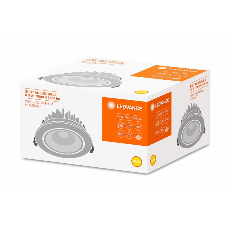 SPOT incastrat LED Osram, soclu integrat, putere 6.5W, forma spot, lumina alb calda, alimentare 220 - 240 V, "000004058075126909